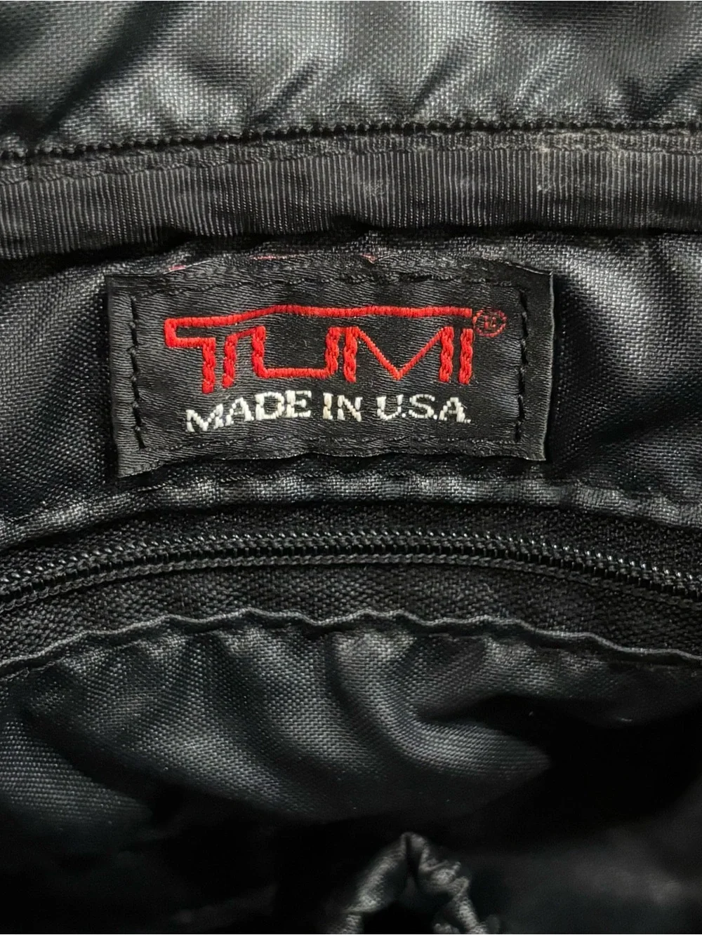 Tumi USA Black Ballistic Nylon 14” Compact Carry-On Travel Duffel Bag Tote